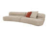 Divani Casa Knight Modern Beige Fabric Curved Sectional Model VGOD-ZW-24021-BGE