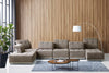 Divani Casa Ekron Modern Brown & Beige Fabric Modular Sectional Sofa Model VGMB-MB-1881-BRN