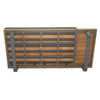 Renava Skaros Outdoor Grey Olefin Fabric & Eucalyptus Sectional Sofa & Coffee Table Set Model VGEF-BOSTON-SEC