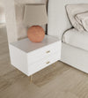Modrest Bryan - Modern White Nightstand