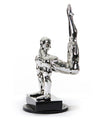 SZ0173 Modern Silver Gymnast-B Sculpture