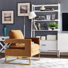 Avery Cognac Velvet Chair Model: TOV-A128