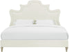 Serenity Cream Velvet Bed in Queen Model: TOV-B105