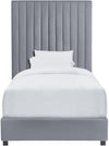 Arabelle Grey Bed in Twin Model: TOV-B126