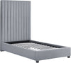 Arabelle Grey Bed in Twin Model: TOV-B126