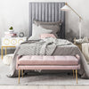 Arabelle Grey Bed in Twin Model: TOV-B126