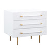 Trident White Nightstand Model: TOV-B44076
