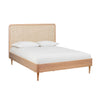Carmen Natural Ash and Cane Bed in King Model: TOV-B44159