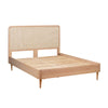 Carmen Natural Ash and Cane Bed in King Model: TOV-B44159