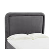 Briella Dark Grey Velvet Bed in Queen Model: TOV-B44215