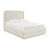 Briella Cream Velvet Bed in Full Model: TOV-B44216