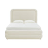 Briella Cream Velvet Bed in Full Model: TOV-B44216