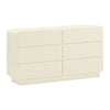 Sagura Cream 6-Drawer Dresser Model: TOV-B54230