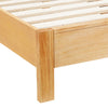 Grappa Natural Wood & Rattan Queen Bed Model: TOV-B54346