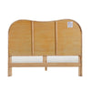 Grappa Natural Wood & Rattan Queen Bed Model: TOV-B54346