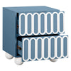 Tori Motif Blue Nightstand Model: TOV-B54374