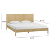 Tyla Natural Wood King Bed Model: TOV-B54410