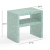 Derry Blue Capiz Shell Nightstand Model: TOV-B54432