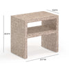 Derry Lavender Capiz Shell Nightstand Model: TOV-B54433