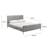 Angela Grey Bed in Full Model: TOV-B68160