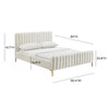 Angela Cream Bed in Full Model: TOV-B68162