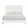 Arabelle White Velvet Bed in King Model: TOV-B68250