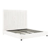 Arabelle White Velvet Bed in King Model: TOV-B68250