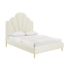 Bianca Cream Velvet Bed in Queen Model: TOV-B68361