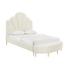 Bianca Cream Velvet Bed in Queen Model: TOV-B68361