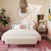 Denise Cream Boucle Bed in King Model: TOV-B68689