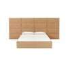 Eliana Honey Velvet Queen Bed with Wings Model: TOV-B68727-WINGS
