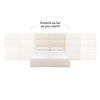 Eliana Cream Boucle Queen Bed with Wings Model: TOV-B68731-WINGS
