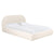 Bara Cream Textured Velvet Queen Bed Model: TOV-B68876