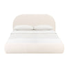 Bara Cream Textured Velvet King Bed Model: TOV-B68877