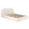Bara Cream Textured Velvet King Bed Model: TOV-B68877