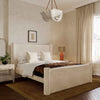 Athara Cream Velvet Queen Bed Model: TOV-B68944