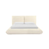 Romp Cream 100% Upcycled Linen Queen Bed Model: TOV-B68950