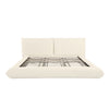 Romp Cream 100% Upcycled Linen King Bed Model: TOV-B68951