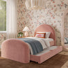 Moon Rose Upcycled Chenille Twin Bed Model: TOV-B69112