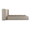 Babette Tan Boucle Queen Bed Model: TOV-B69135