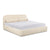 Murielle Taupe Textured Boucle Queen Bed Model: TOV-B69139