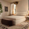 Murielle Taupe Textured Boucle King Bed Model: TOV-B69140