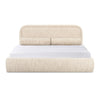 Murielle Taupe Textured Boucle King Bed Model: TOV-B69140