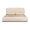 Murielle Taupe Textured Boucle King Bed Model: TOV-B69140