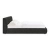 Isla Charcoal Textured Velvet Queen Bed Model: TOV-B69164