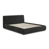 Isla Charcoal Textured Velvet Queen Bed Model: TOV-B69164
