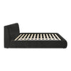 Isla Charcoal Textured Velvet King Bed Model: TOV-B69165