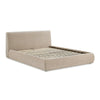 Isla Taupe Textured Velvet Queen Bed Model: TOV-B69166