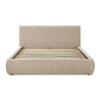 Isla Taupe Textured Velvet Queen Bed Model: TOV-B69166