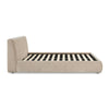Isla Taupe Textured Velvet Queen Bed Model: TOV-B69166